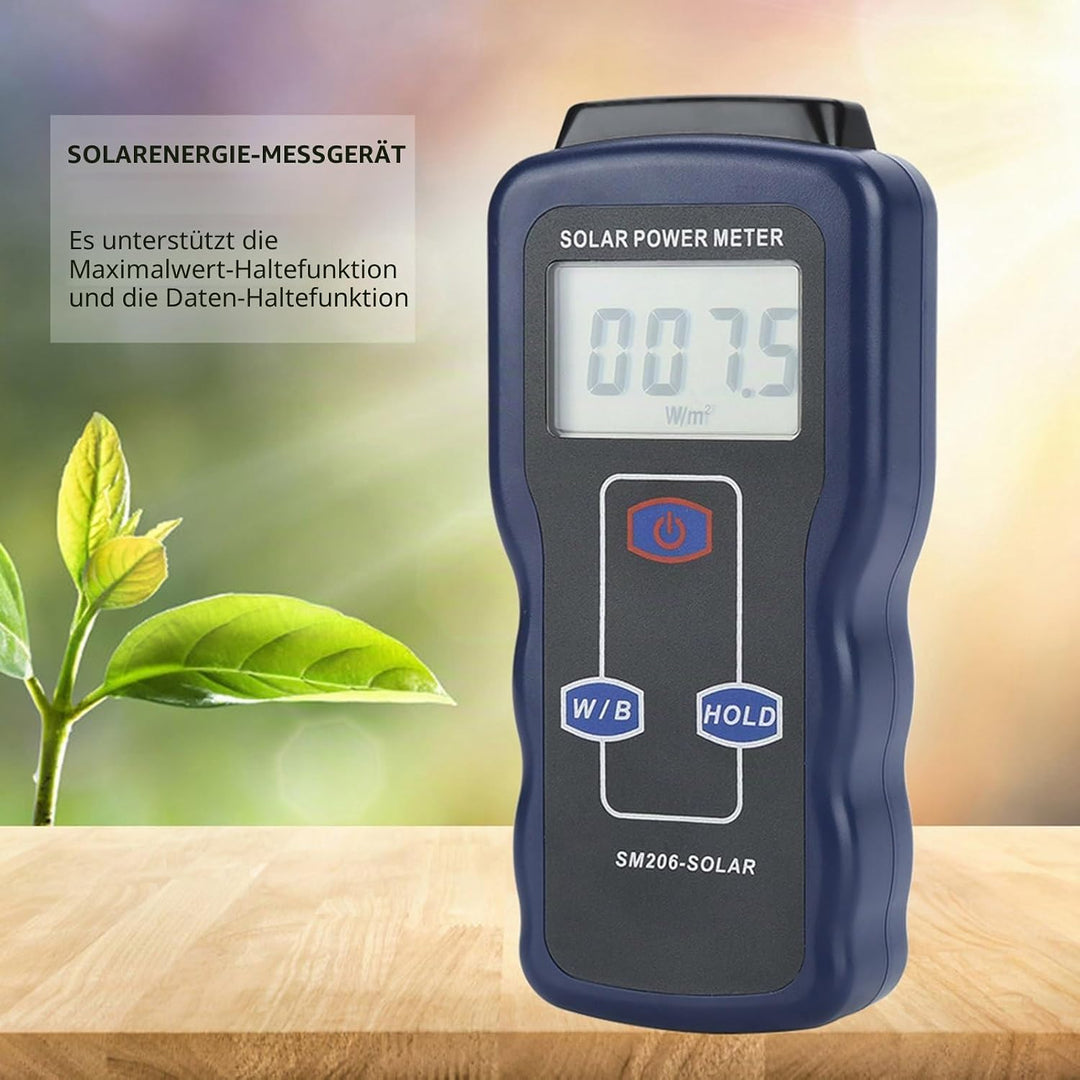 SM206 Digital Solar Power Meter Sonnenstrahlung Energie Insolation Tester Messprüfgerät