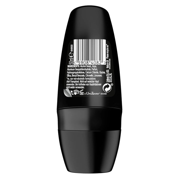 Axe Deodorant für Herren, Roll-On Schwarz, 50 ml, 6 Stück, Schwarz