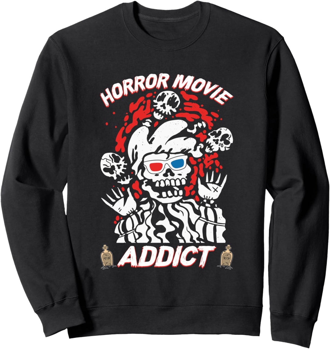 Horrorfilm Addict Scary Film Lover Halloween Horror Film Sweatshirt