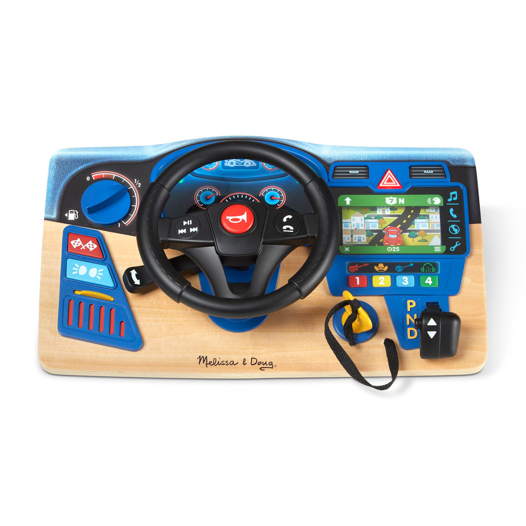 Melissa & Doug Vroom & Zoom Armaturenbrett | Fantasiespiel | Licht- und Soundspielzeug für Kinder |
