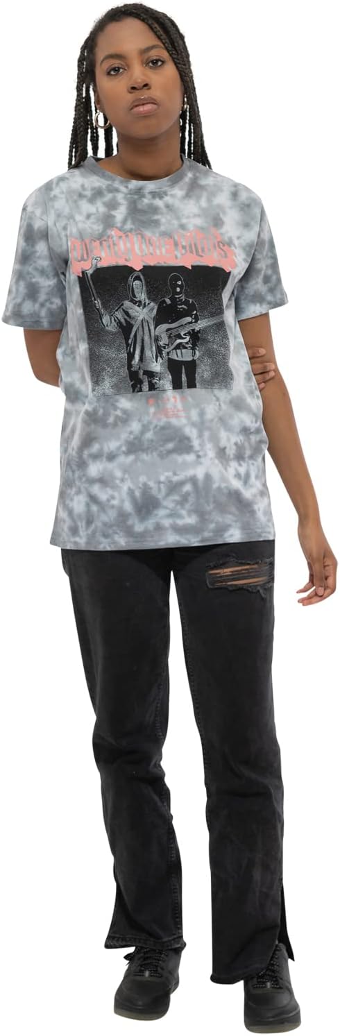 Twenty One Pilots T Shirt Torch Bearers Band Logo Herren Weiss and Grau Dye Wash L Grau, L Grau