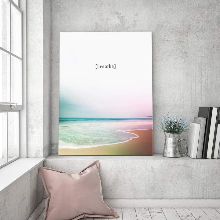 Feeby Leinwandbilder Abstrakt Bilder Kunstdruck Natur Strand Spruch Mehrfarbig 40x60 cm M_12088 40L