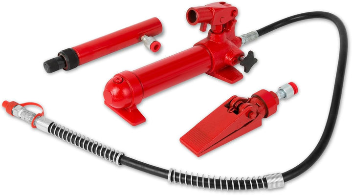 EBERTH Karosseriepresse Hydraulisch mit 4T Leistung, umfangreicher Ausbeulsatz inklusive Presse, 7 D