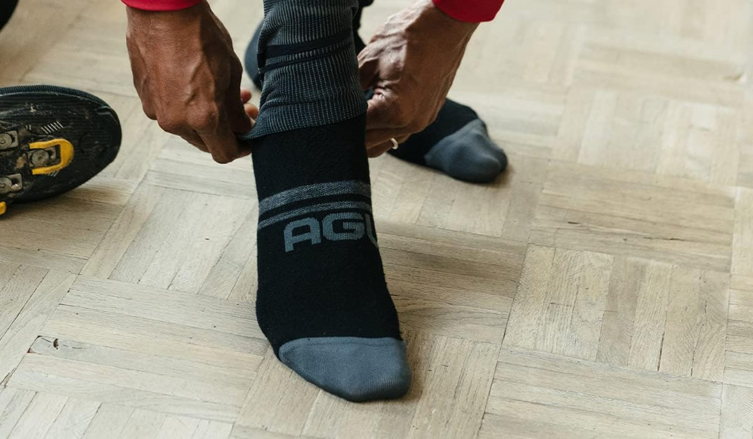 AGU Winter Merino Socken S/M Schwarz, S/M Schwarz