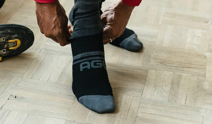 AGU Winter Merino Socken S/M Schwarz, S/M Schwarz