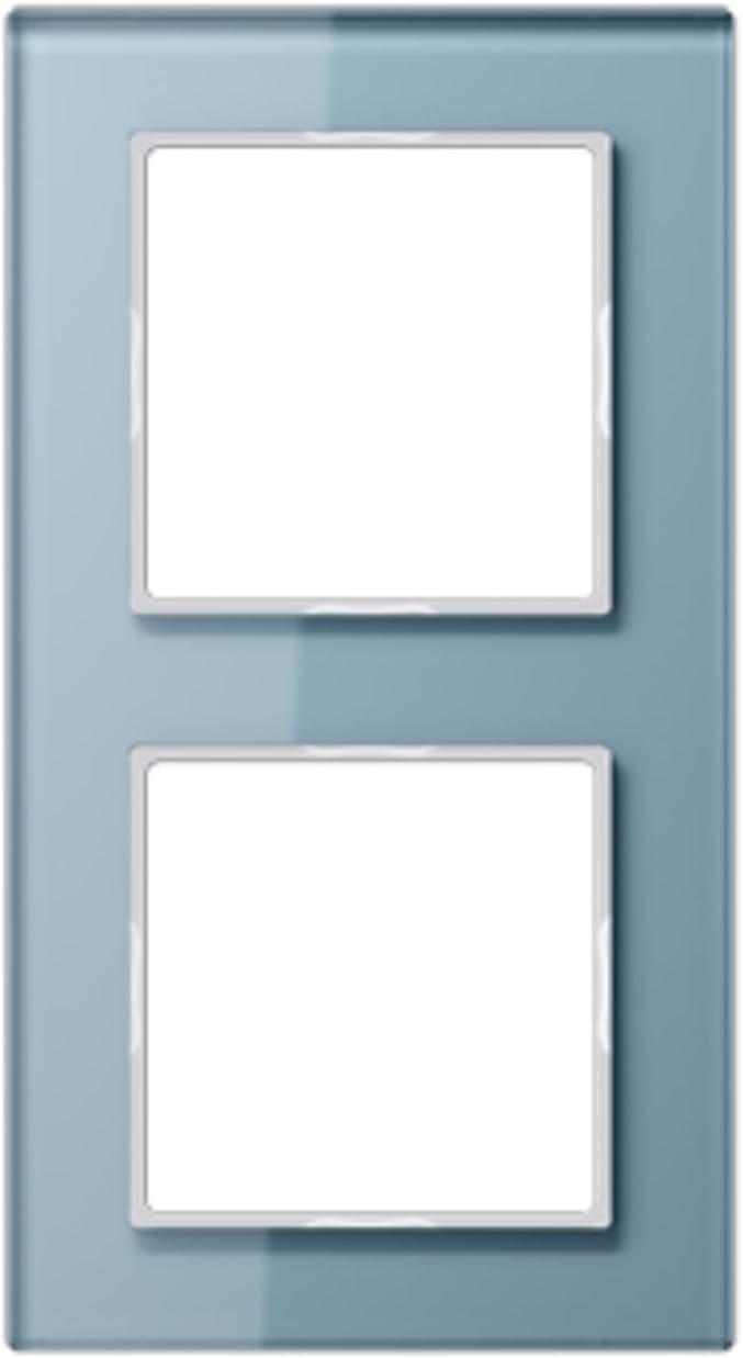 Jung AC 582 GL BLGR Rahmen Glas 2fach Serie A creation blauGrau