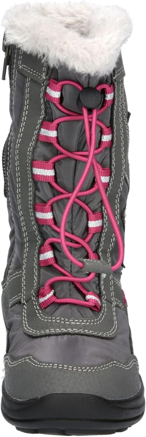 Lico Mädchen Cathrin Schneestiefel 25 EU Grau Pink, 25 EU Grau Pink