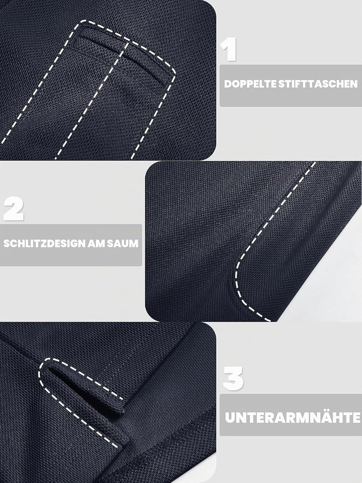 TACVASEN Herren Poloshirt Langarm Golf Tshirts Tactical Shirt Leicht Atmungsaktiv Freizeitshirts mit