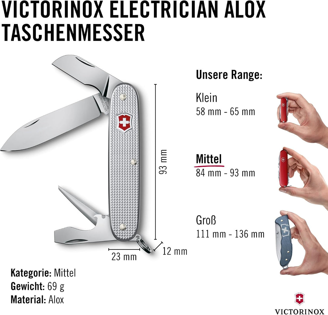 Victorinox, Schweizer Taschenmesser, Electrician, Multitool, Funktionen, Klinge, gross, Drahtschaber