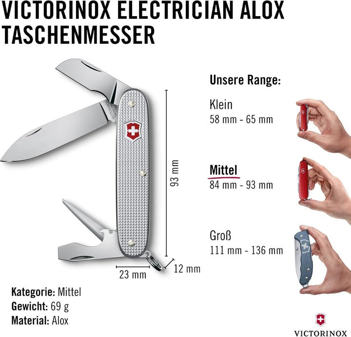 Victorinox, Schweizer Taschenmesser, Electrician, Multitool, Funktionen, Klinge, gross, Drahtschaber