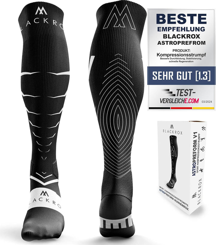 BLACKROX Kompressionsstrümpfe Sport Astropreform Kompressionssocken Vergleichssieger Sportkompressio