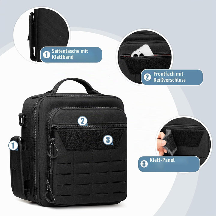Damero Kopfhörer Tasche für Flieger, kleine Pilotenkoffer für Kopfhörer, Tasche für Flugkopfhörer mi