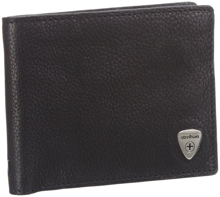 Strellson Harrison BillFold H8 4010001045 Herren Geldbörsen 12x10x1 cm (B x H x T), Schwarz (black 9