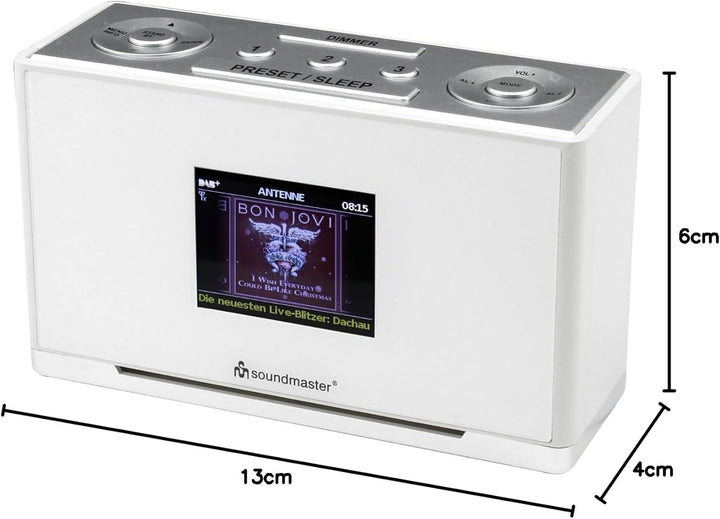 Soundmaster UR240WE Tischradio DAB+, UKW AUX Weiss