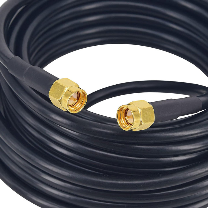 Boobrie SMA auf SMA Kabel 5M RG58 Kabel SMA Stecker auf SMA Stecker 50 Ohm SMA Verlängerungskabel Ge