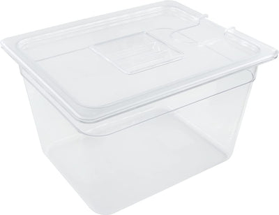 Heidenfeld SVS11 Sous Vide Garer Behälter - Extra gross 32.0 x 26.5 x 20.0 cm - Deckel - Rack - Behä