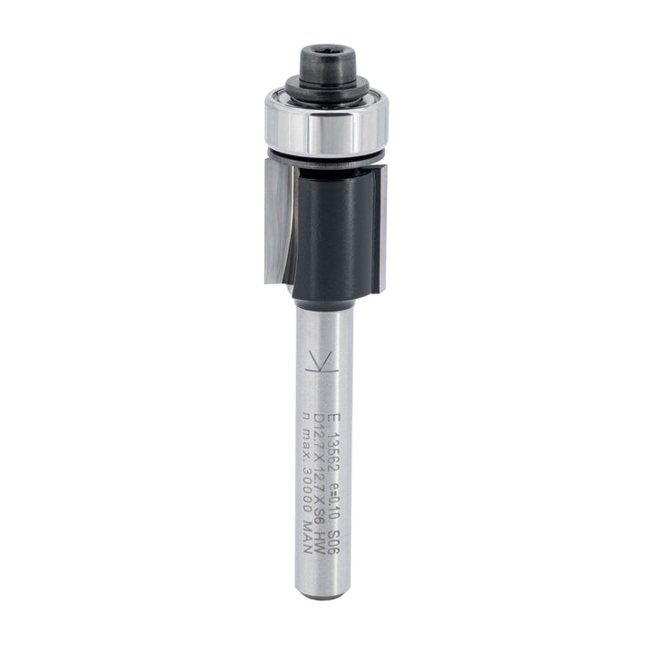 ENT 13562 Bündigfräser HW, Schaft (S) 6 mm, Durchmesser (D) 12,7 mm, NL 12,7 mm, GL 55 mm, SL 32 mm,