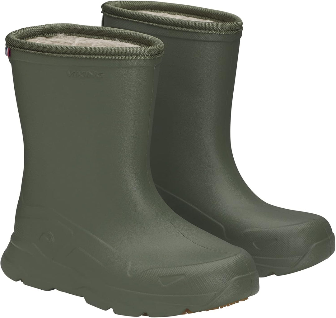 Viking Unisex Kinder Playrox Snow Boot 25 EU Olive, 25 EU Olive