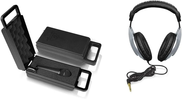 Behringer Ultravoice XM8500 Dynamisches Gesangsmikrofon mit Nierencharakteristik & Headphones HPM100
