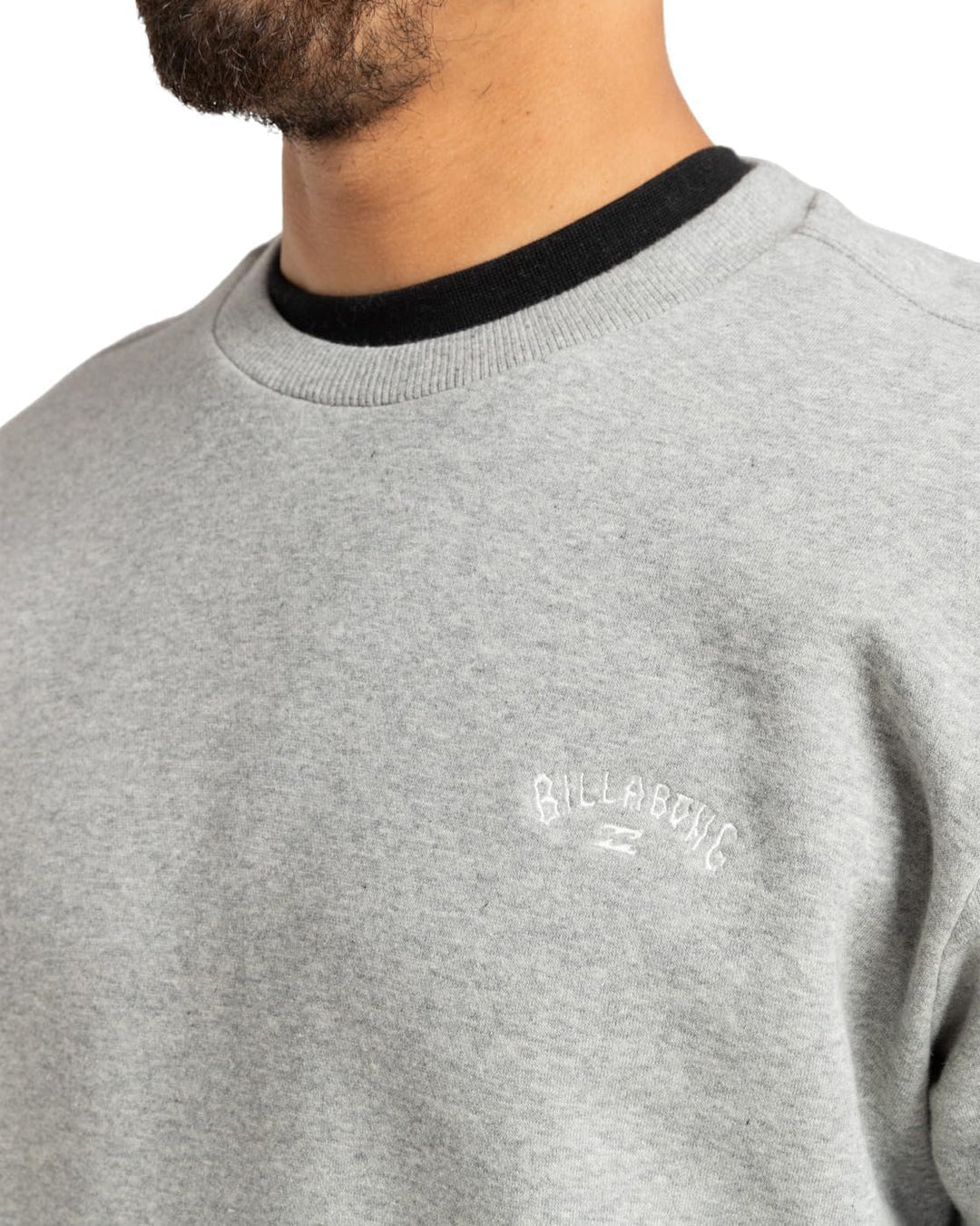 Billabong Herren Arch Cr Sweatshirt (1er Pack) S Grey Heather, S Grey Heather