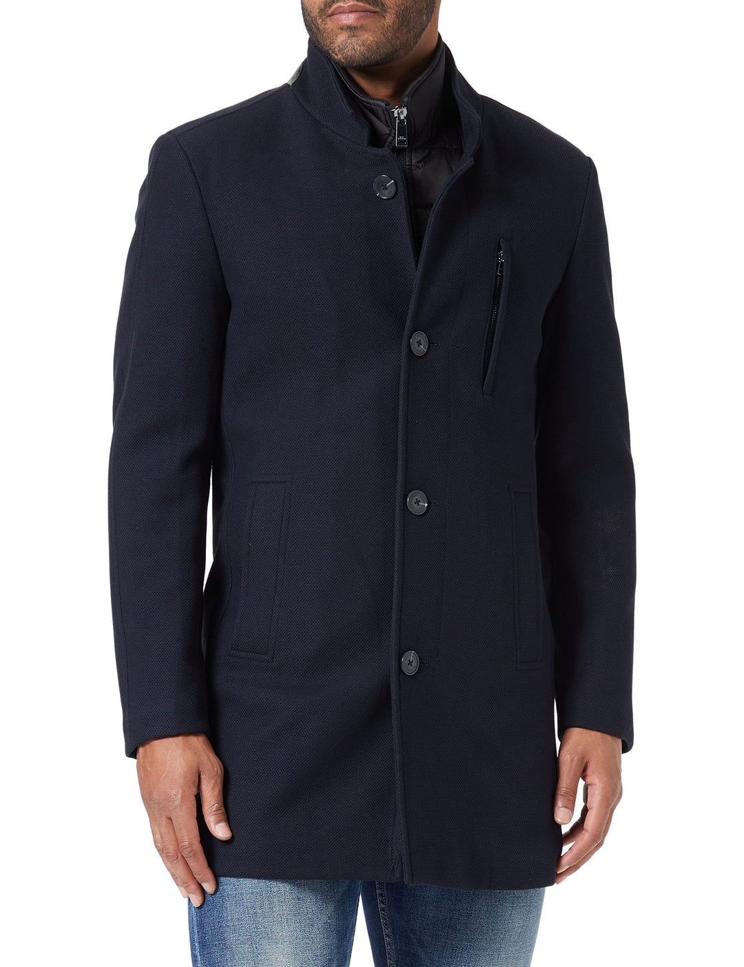 Roy Robson Herren Mantel 56 Schwarz, 56 Schwarz