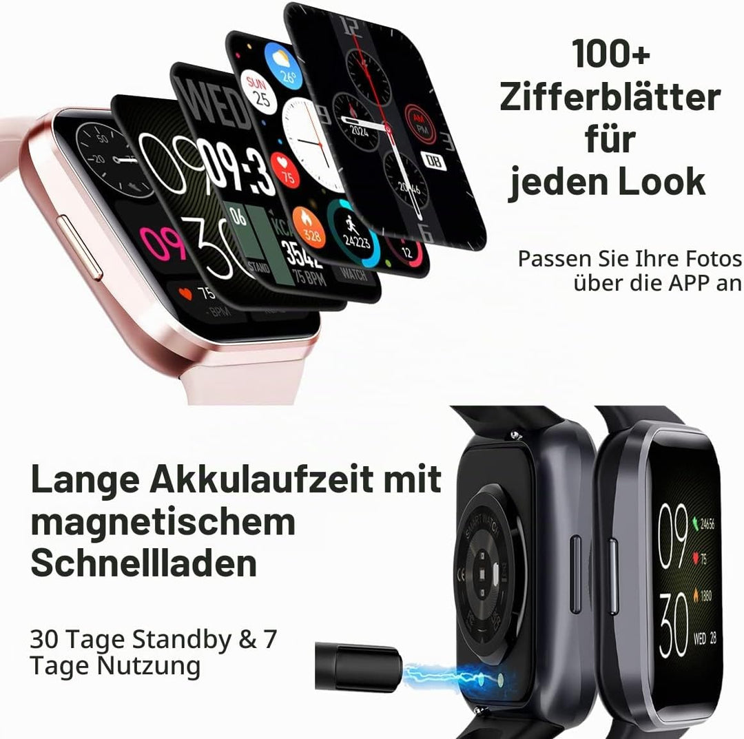 WalkerFit A1 Smart Watch for Woman Man, Fitness Tracker with Heart Rate/Sleep Monitor,Pedometer, IP6