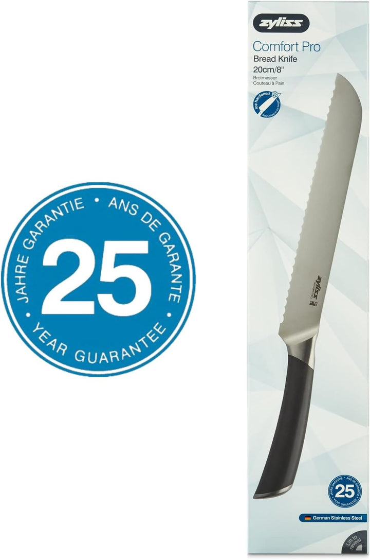Zyliss E920268 Comfort Pro Brotmesser, Deutscher Edelstahl, Black Handle, Küchenmesser, Spülmaschine