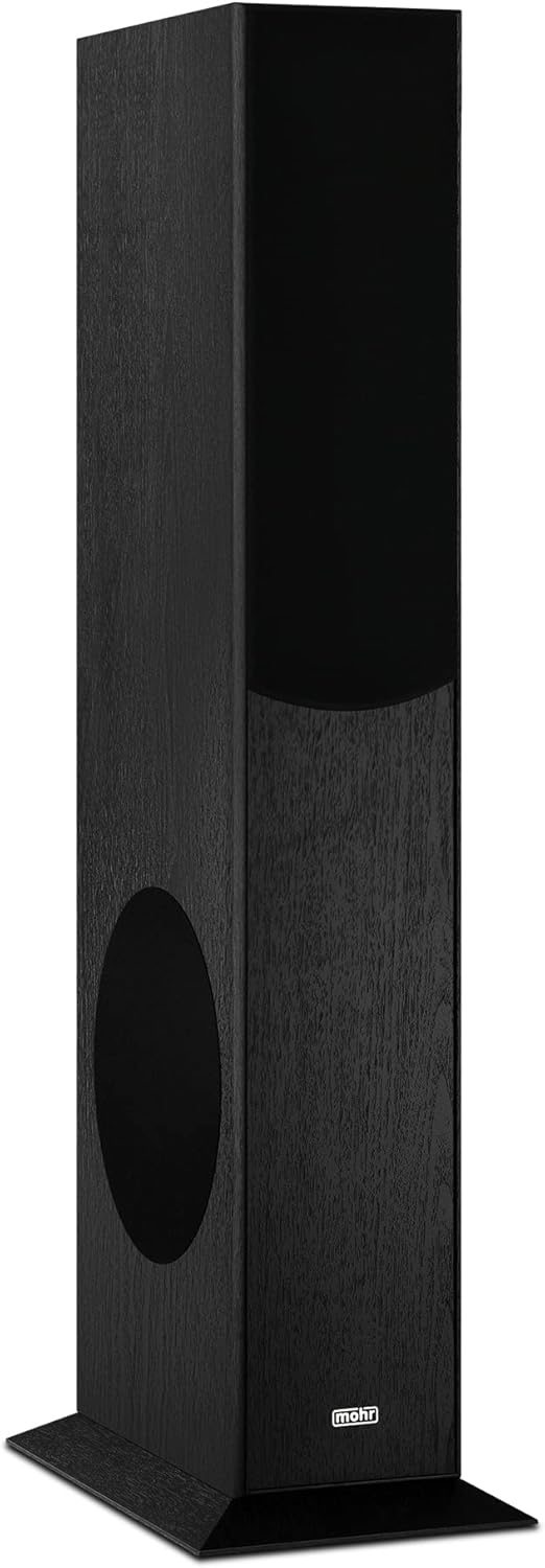 mohr 1 Paar Standlautsprecher SL15 schwarz Lautsprecherboxen, HiFi Klang zum günstigen Preis, Elegan