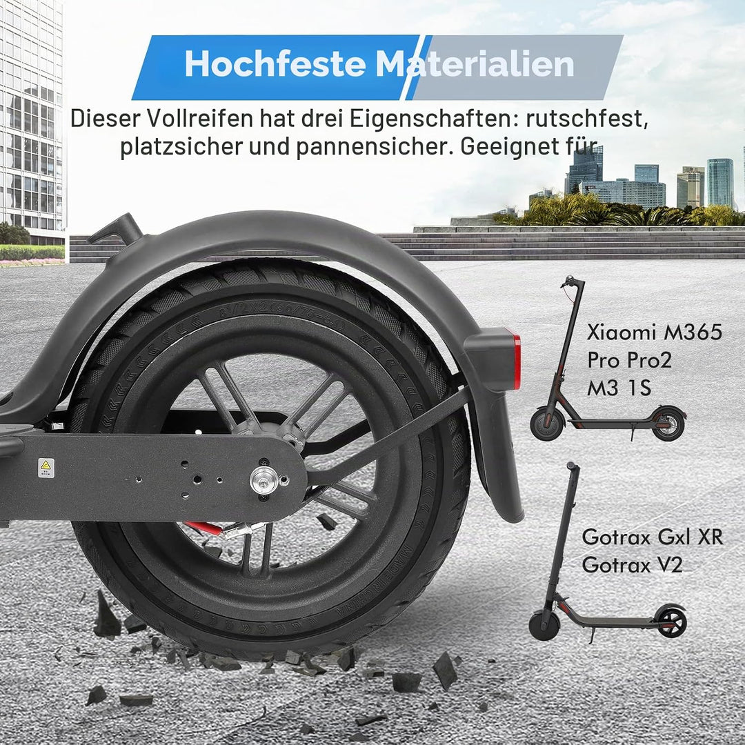 HPGAAVD 8,5 Zoll E Scooter Solid Reifen, 8 1/2 x 2 Vollgummireifen e scooter für Xiaomi M365 Pro2/Pr