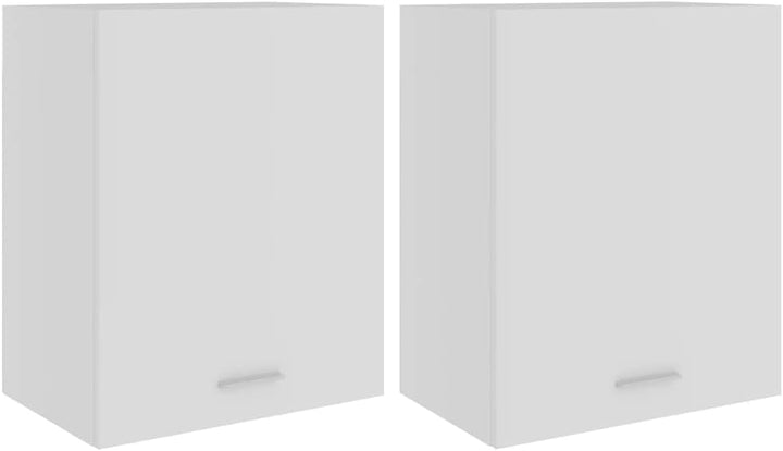 homiuse Hängeschränke 2 STK. Weiss 50x31x60 cm Holz KüChenschrank HäNgeschrank KüChe Vorratsschrank