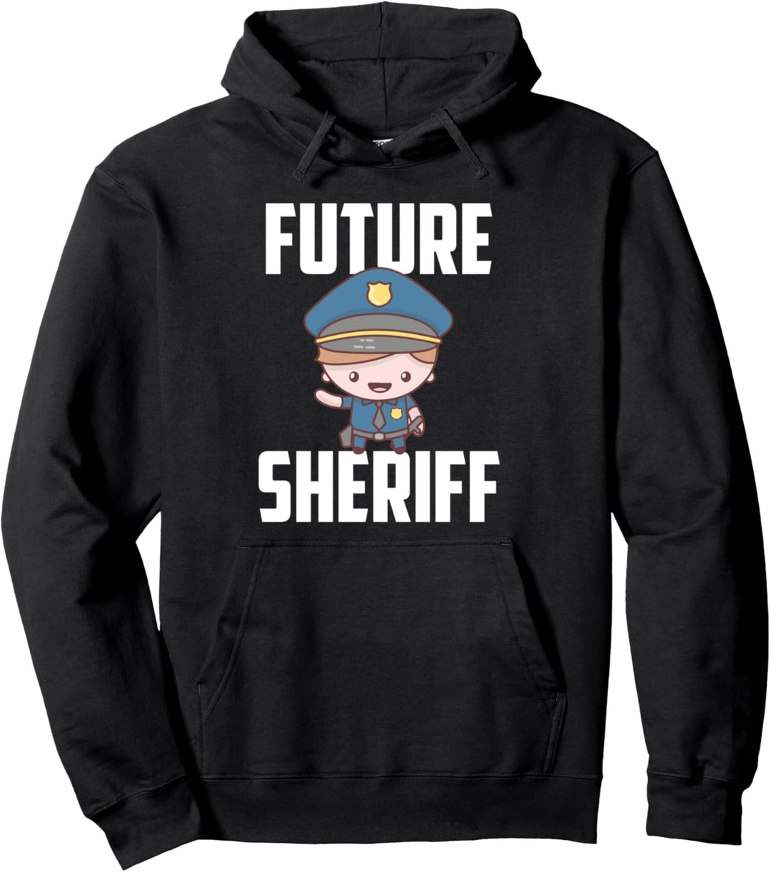 Zukunfts-Sheriff mit einem Sheriff-Stern und Pflicht Pullover Hoodie
