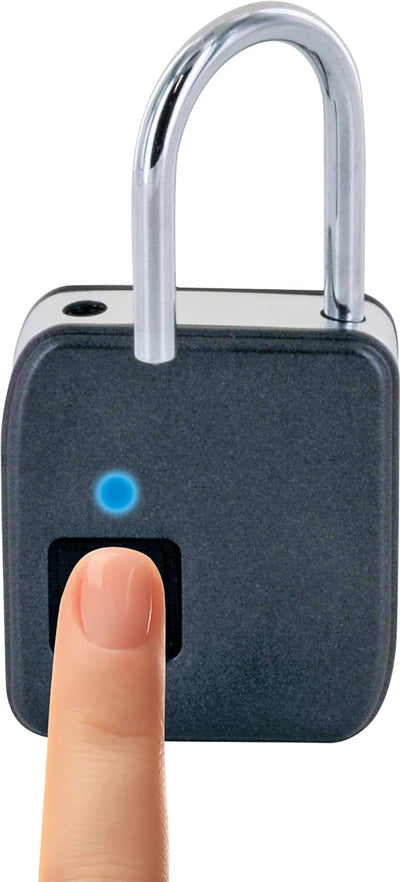 SCHWAIGER 715941 Fingerabdruck Schloss Smart Vorhängeschloss Elektronisches Bügelschloss Fingerprint