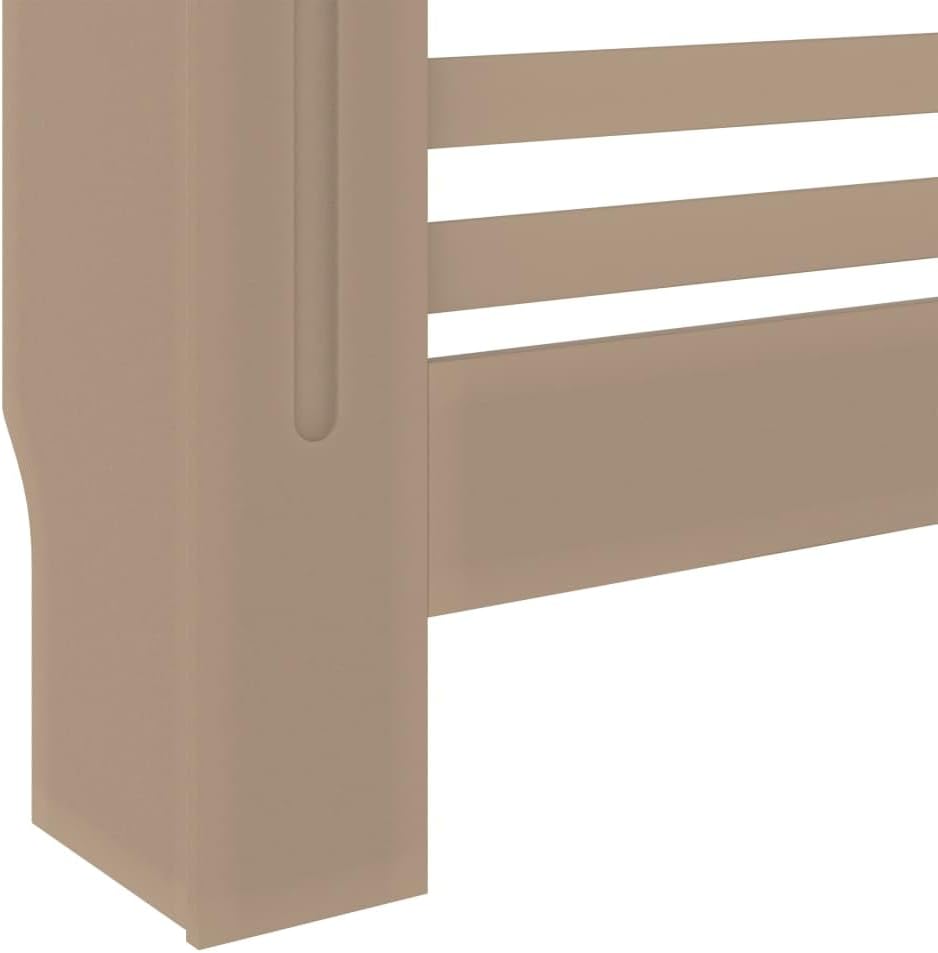 puraday Wohnzimmer Heizkörperabdeckung 78x19x81.5 cm MDF Heizkörperverkleidung Dekorative Lamellen-D