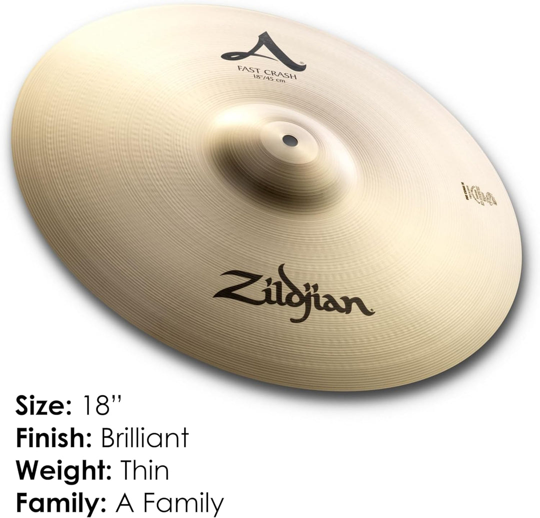 Zildjian A Zildjian Series - 18" Fast Crash Cymbal 18 Zoll Fash Crash, 18 Zoll Fash Crash