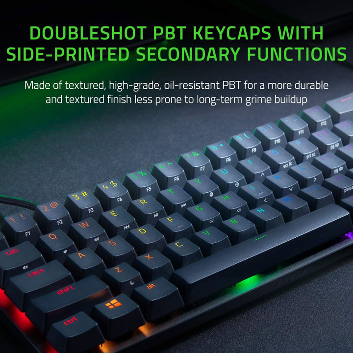 Razer Huntsman Mini Opto-Mechanical RGB Gaming Tastatur Red Switch US-Layout Klassisches Schwarz Lin