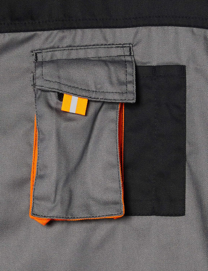 Result R321x Work-Guard Lite Overall XS Mehrfarbig (Grau / Schwarz / Orange), XS Mehrfarbig (Grau /