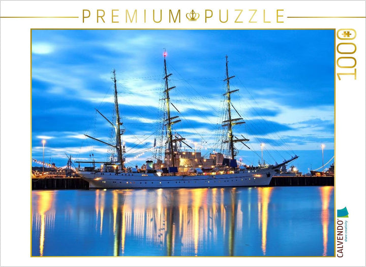 CALVENDO Puzzle Segelschulschiff Gorch Fock 1000 Teile Lege-Grösse 64 x 48 cm Foto-Puzzle Bild von w