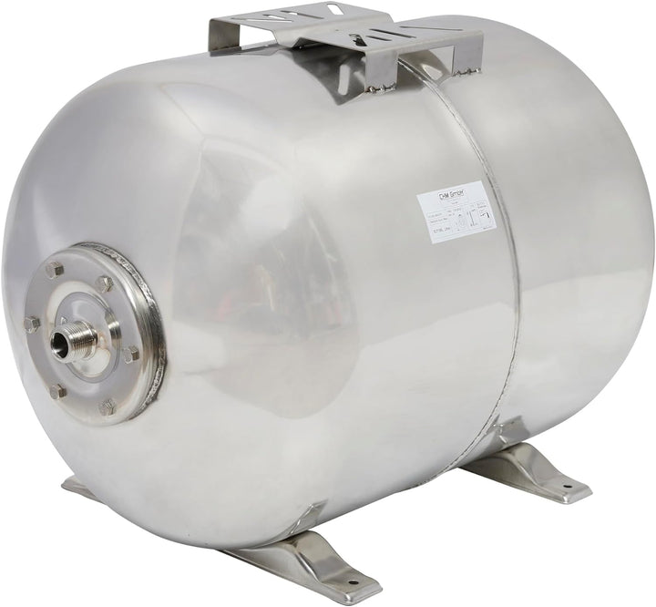 CHM GmbH Hauswasserwerk 100 L Edelstahl 1500 Watt, 8,5 Bar einstellbar mit LCD Display Gartenpumpe,