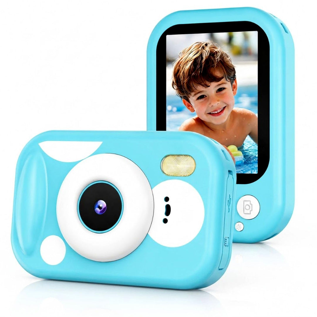 CHAKEYAKE Unterwasserkamera, IP67 10M/32.8FT Kinderkamera 1080P wasserdichte Digitalkamera mit 2.4"