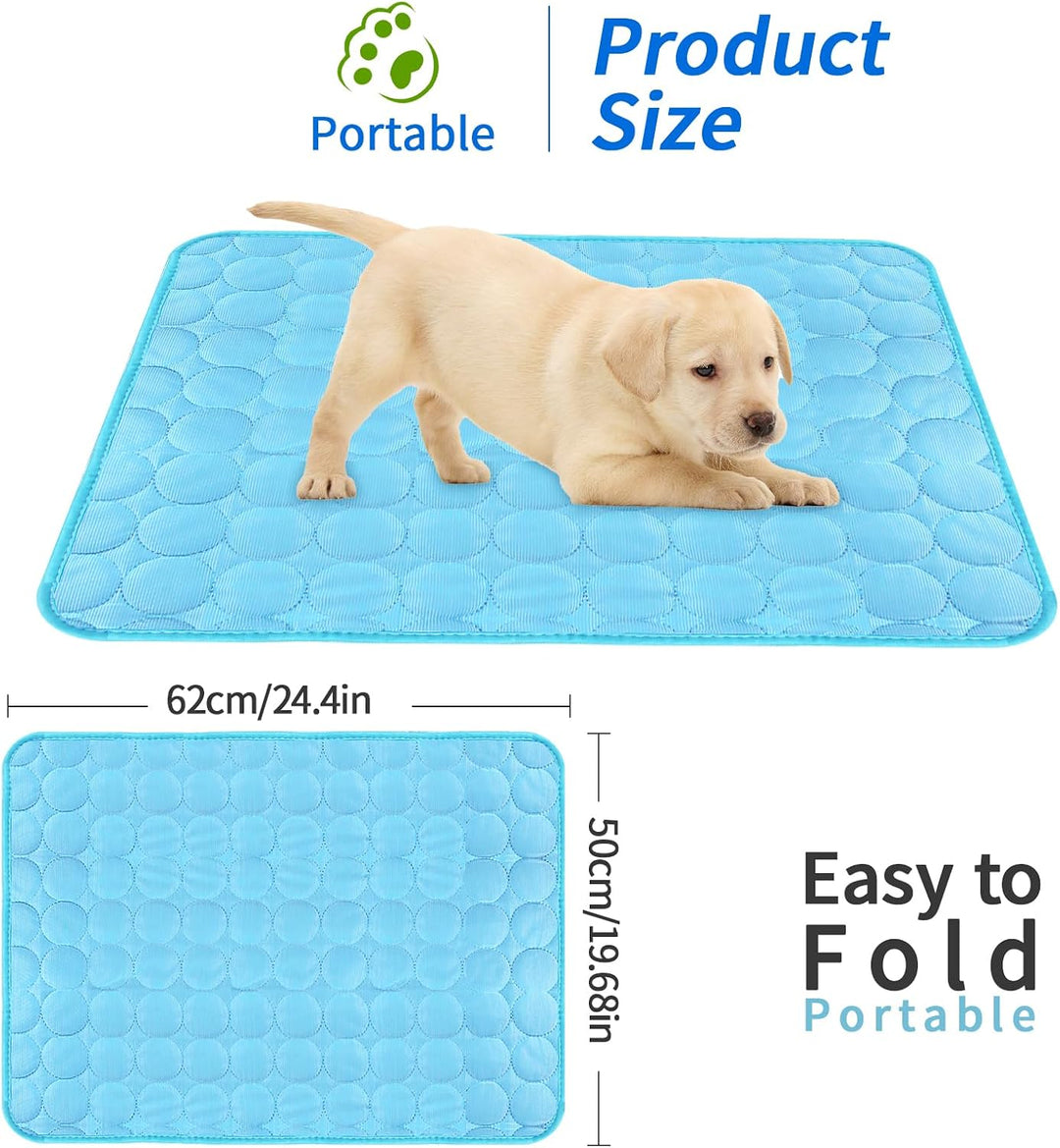 Hundekühlmatte Selbstkühlend Hund 62×50cm Kühlmatte Welpendecke Kühlbett Kühlende Hundedecke Kühlmat