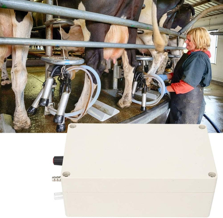 Ejoyous Elektrische Melkmaschine, 12V Vakuumpumpe für Esel, Schafe, Kühe und e, Tragbare Melkausrüst