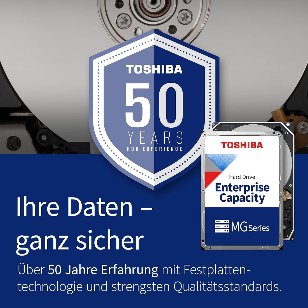 Toshiba 10TB Enterprise Internal Hard Drive – MG Series 3.5' SATA HDD Mainstream server and storage,