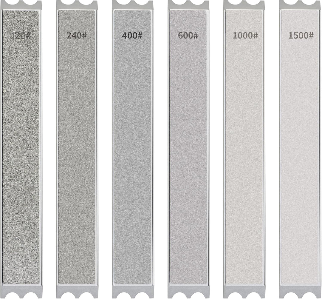 CWOVRS Diamant Schleifstein 6 Stück Mit Basis aus Aluminiumlegierung, Diamant Schleifstein Kochmesse