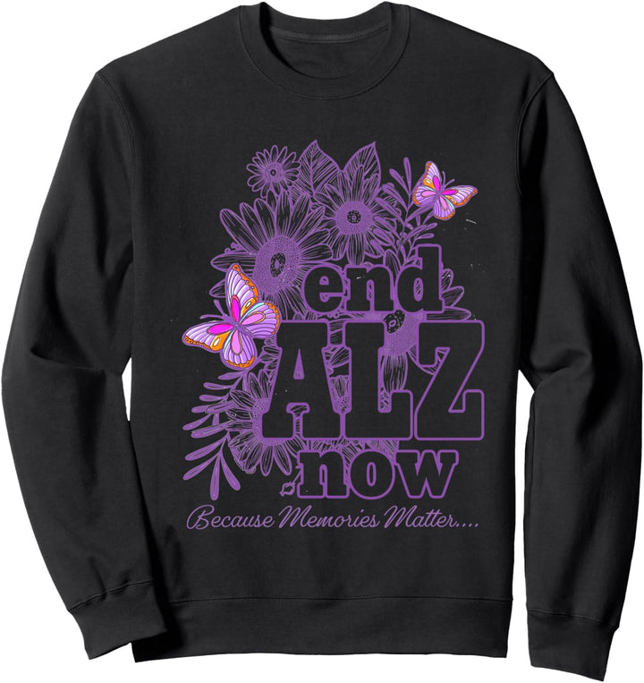 Womens End Alzheimers Now, ALZ-Bewusstsein mit Sweatshirt
