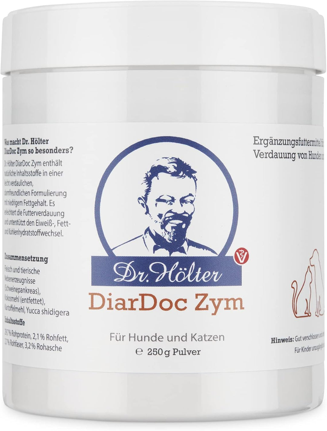 DiarDoc Zym von Dr. Hölter - Pankreasenzyme, Verdauungsenzyme für Hunde bei Darmprobleme und bei Fut