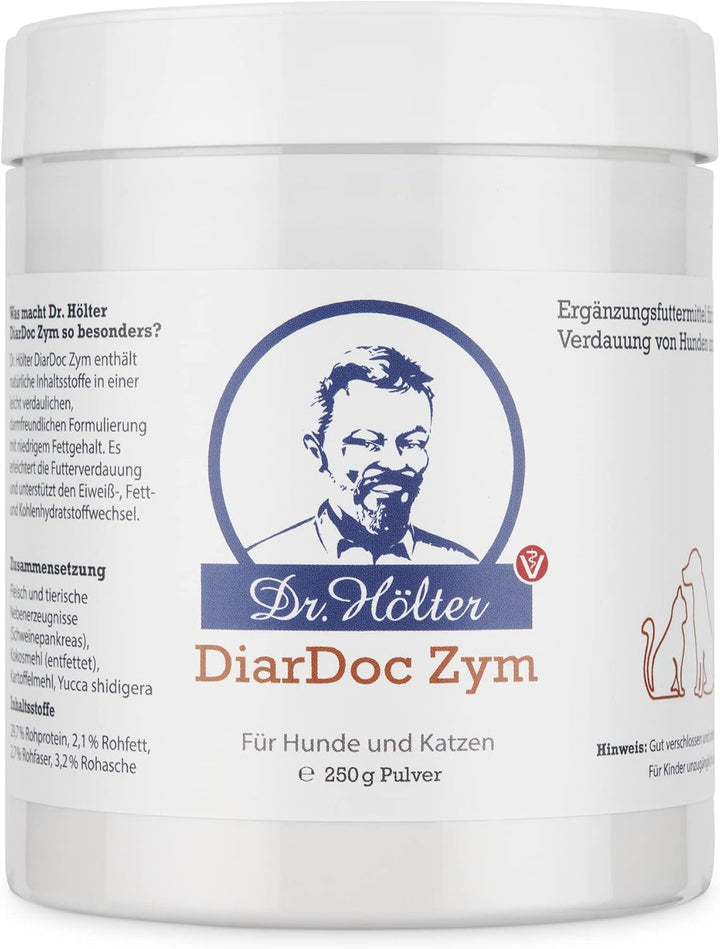 DiarDoc Zym von Dr. Hölter - Pankreasenzyme, Verdauungsenzyme für Hunde bei Darmprobleme und bei Fut