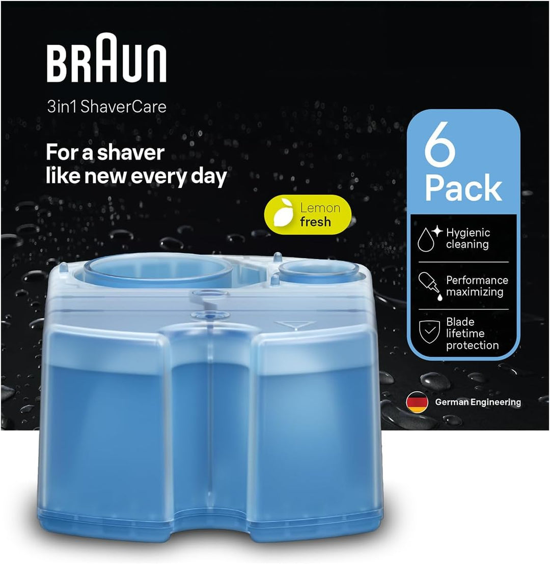 Braun Clean&Renew Reinigungskartusche (5er-Pack) inkl. 1 Reinigungskartusche gratis (limitierte X-Ma