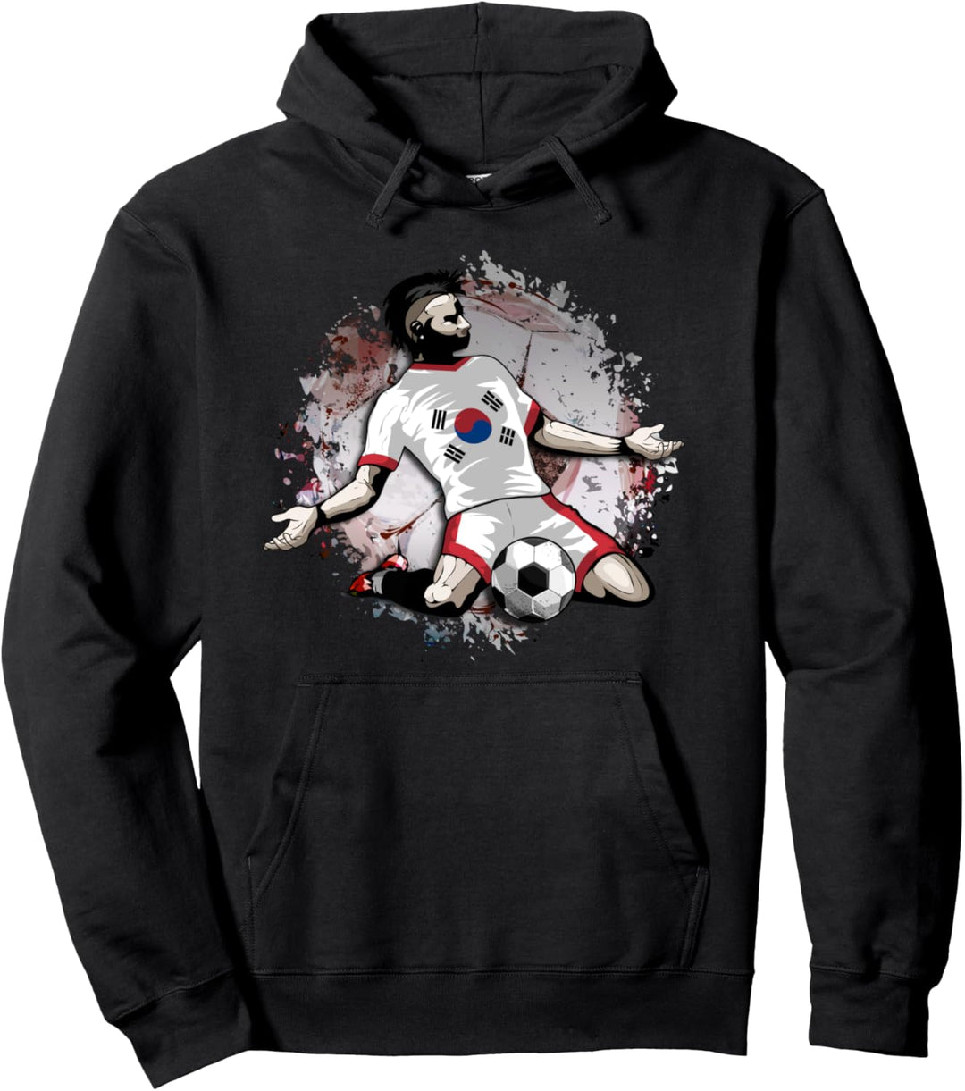 Südkorea Fussball Koreanische Nationalflagge Football Lovers Pullover Hoodie