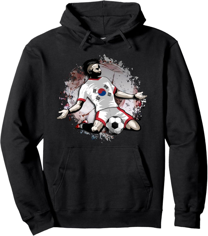 Südkorea Fussball Koreanische Nationalflagge Football Lovers Pullover Hoodie
