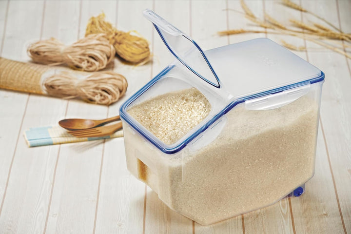 LocknLock PP Classic Küchen Caddy, 350 x 230 x 270 mm, 12 L, 100 % Luftdicht, Cleveres Verschluss-Sy